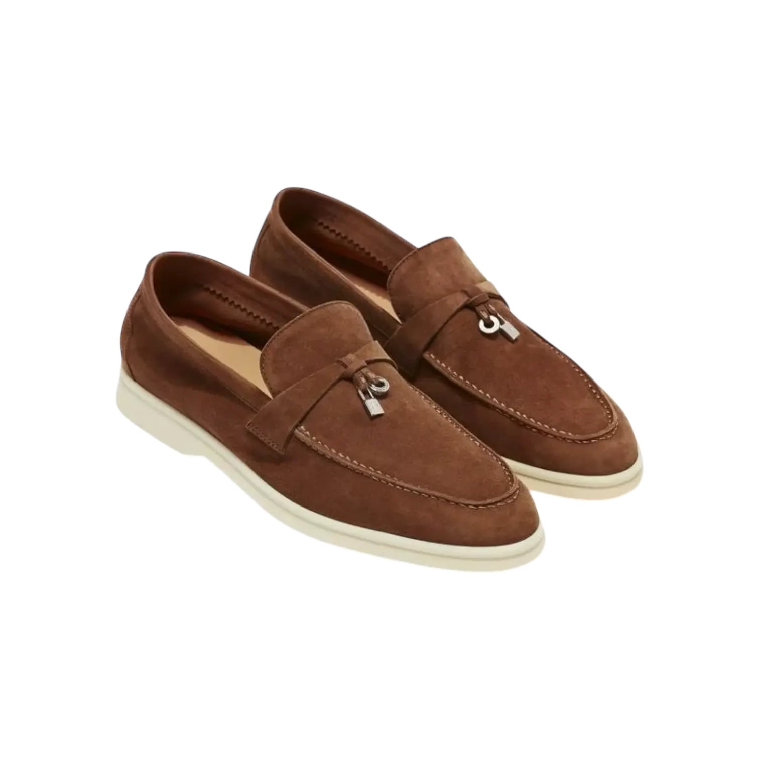 Loro Piana Summer Charms Loafers – Saddle Brown