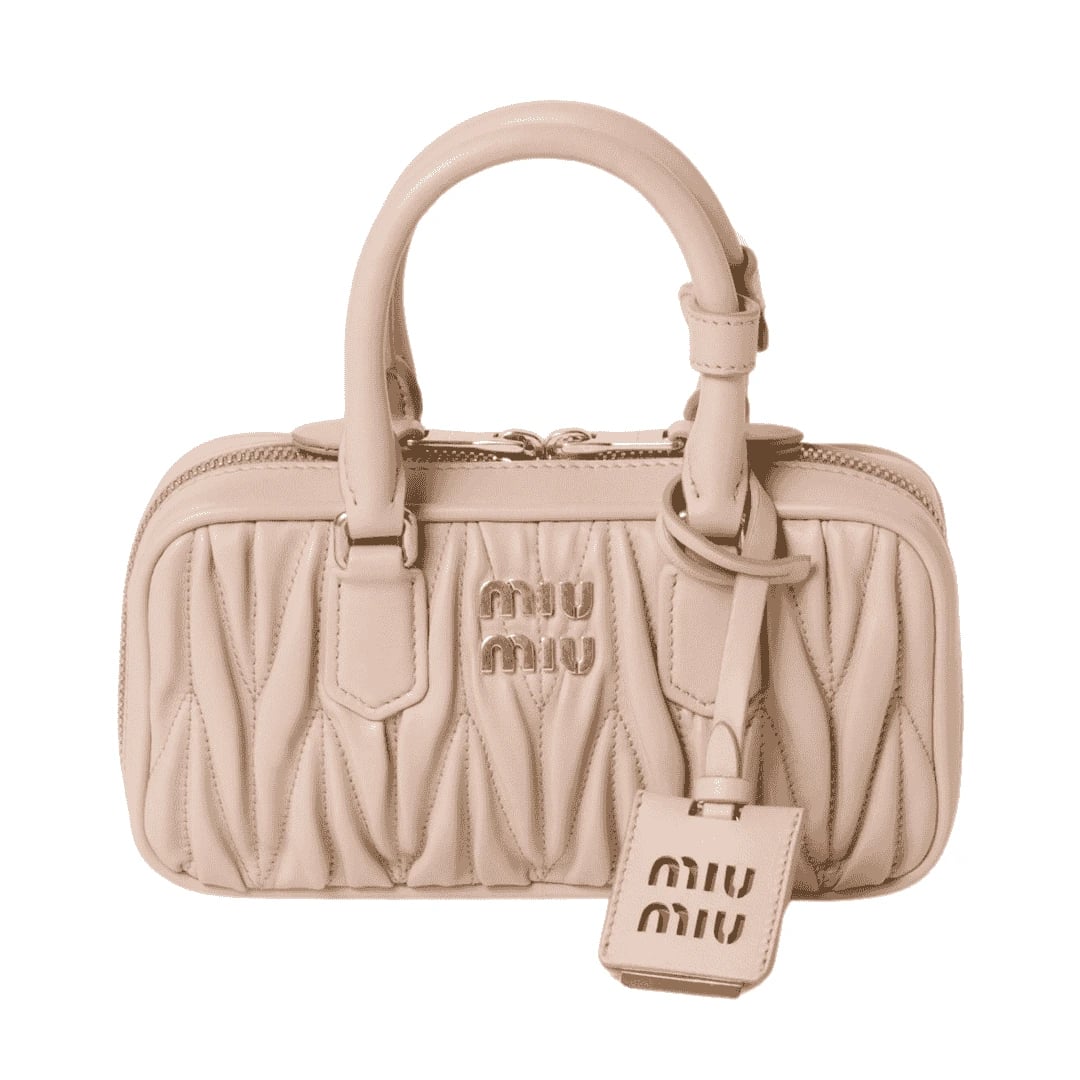 Miu Miu Arcadie Matelassé Nappa Leather Mini-Bag "Powder Pink"
