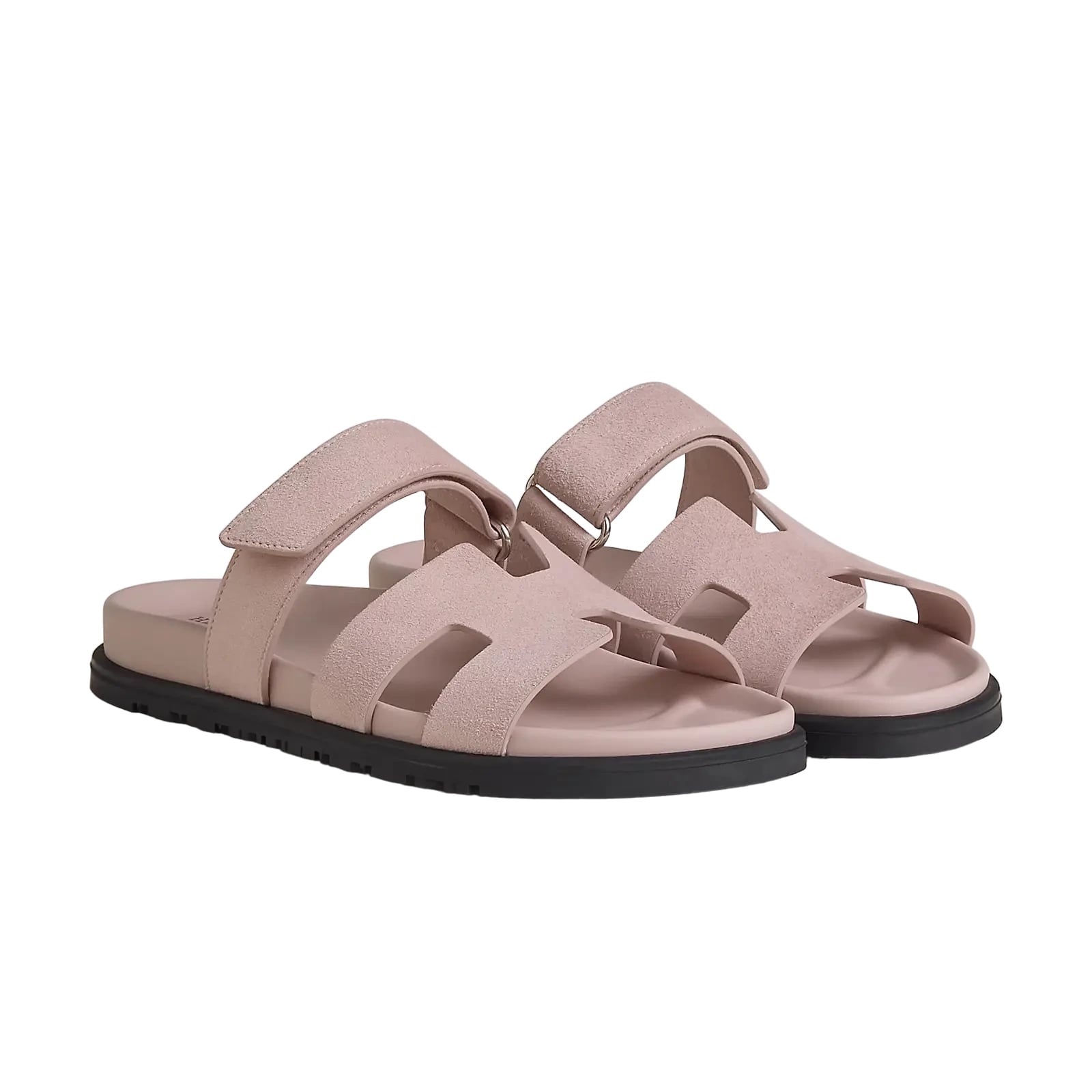 Hermès Chypre Sandals – Pink Suede