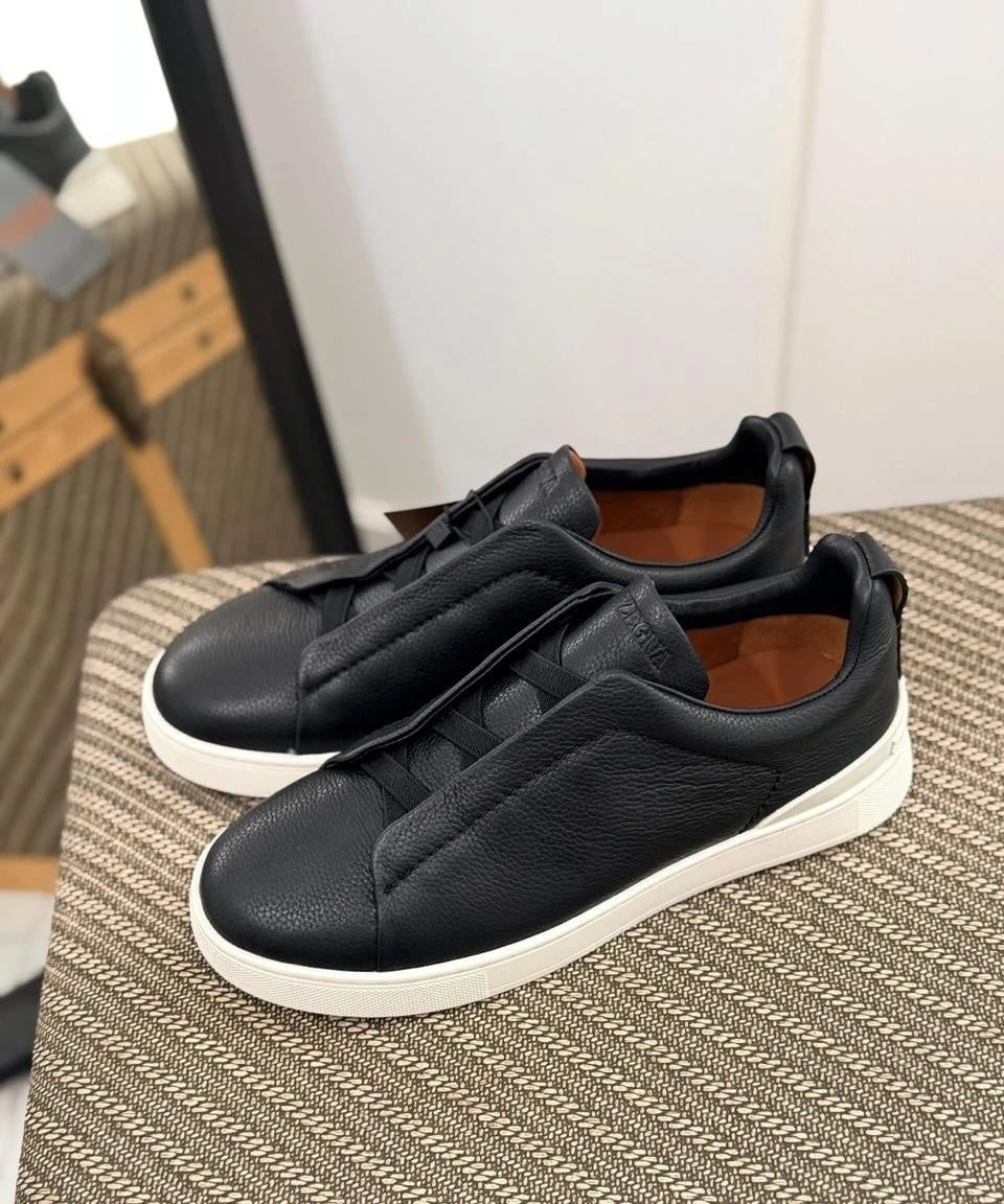 Zegna Footwear | Triple Stitch Black