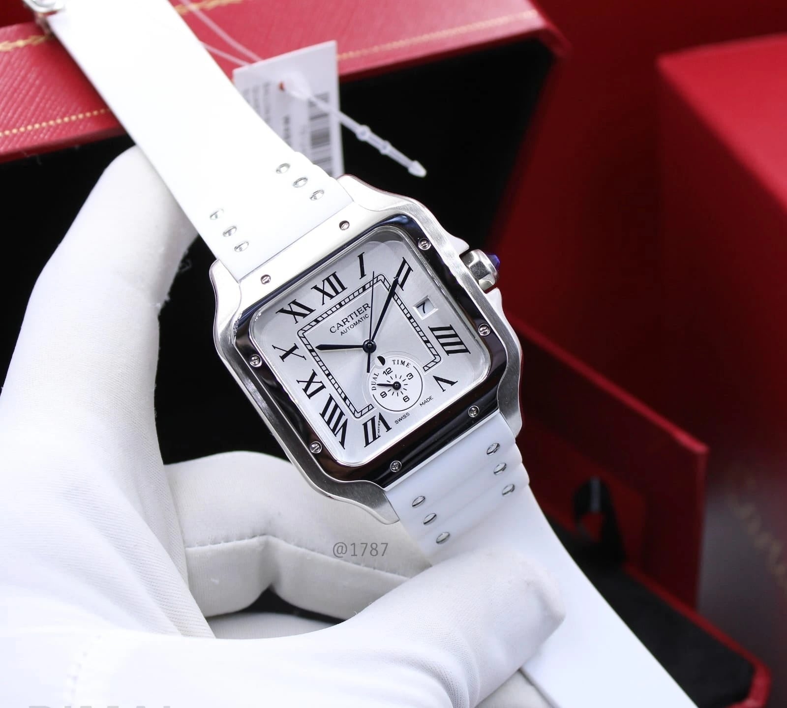 Cartier Watch | Santos de Pure White Dial