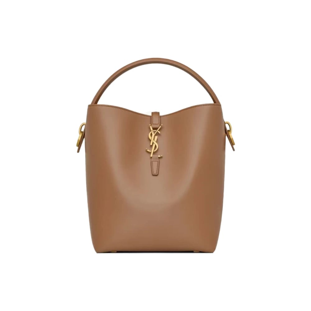 Saint Laurent L37 Leather Brown Bag