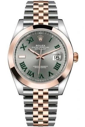 Rolex Datejust – Grey Rose Gold Steel