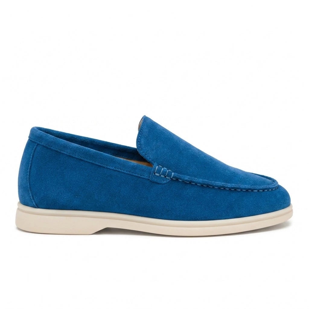 Loro Piana Suede Sneakers – Vibrant Blue