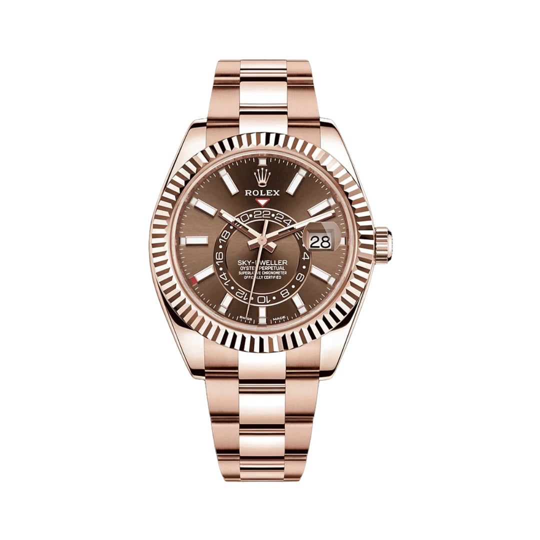 Rolex Everose Chocolate Index Dial