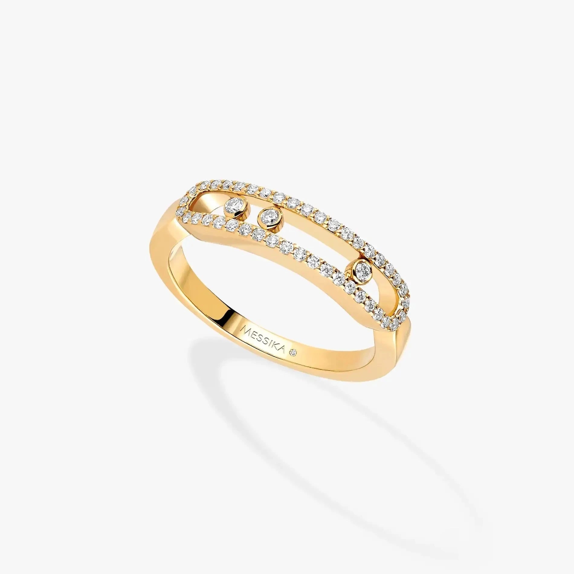 Messika Ring | Yellow Gold Stone-Set