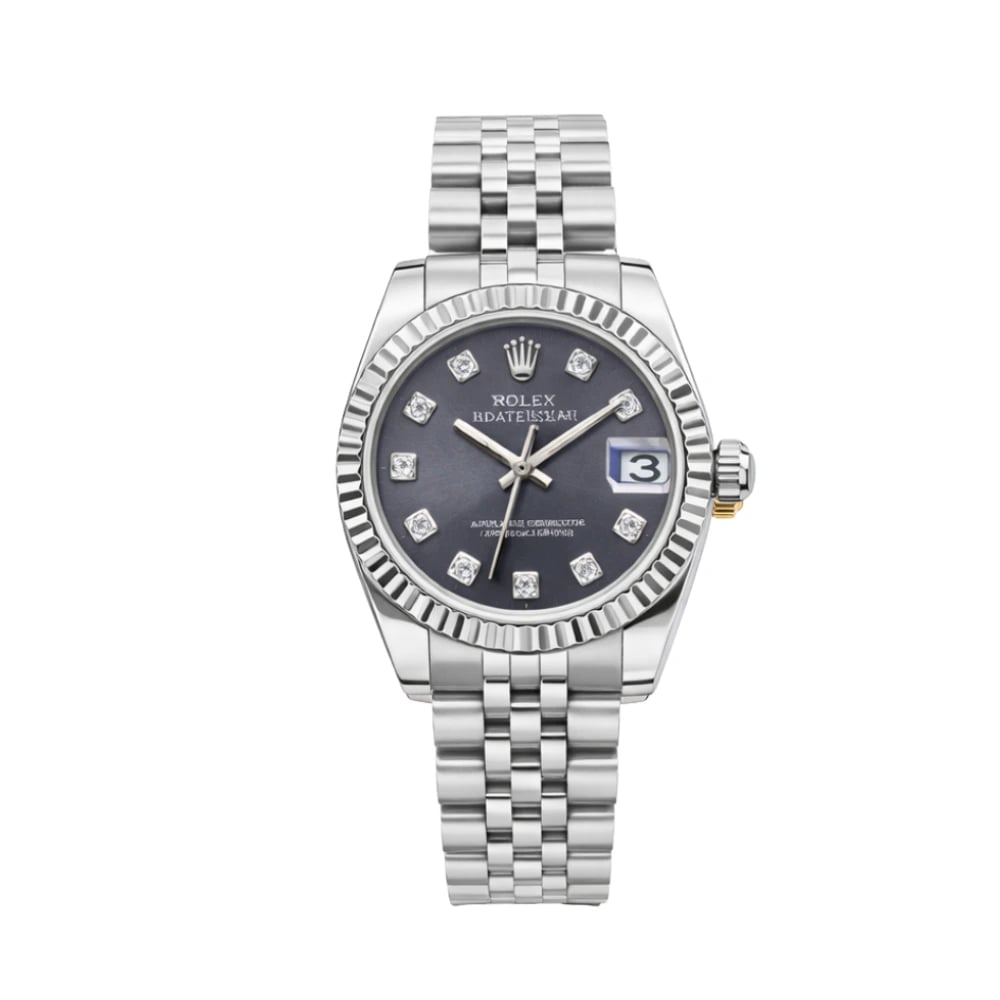 Rolex Datejust Oystersteel Purple Dial Watch