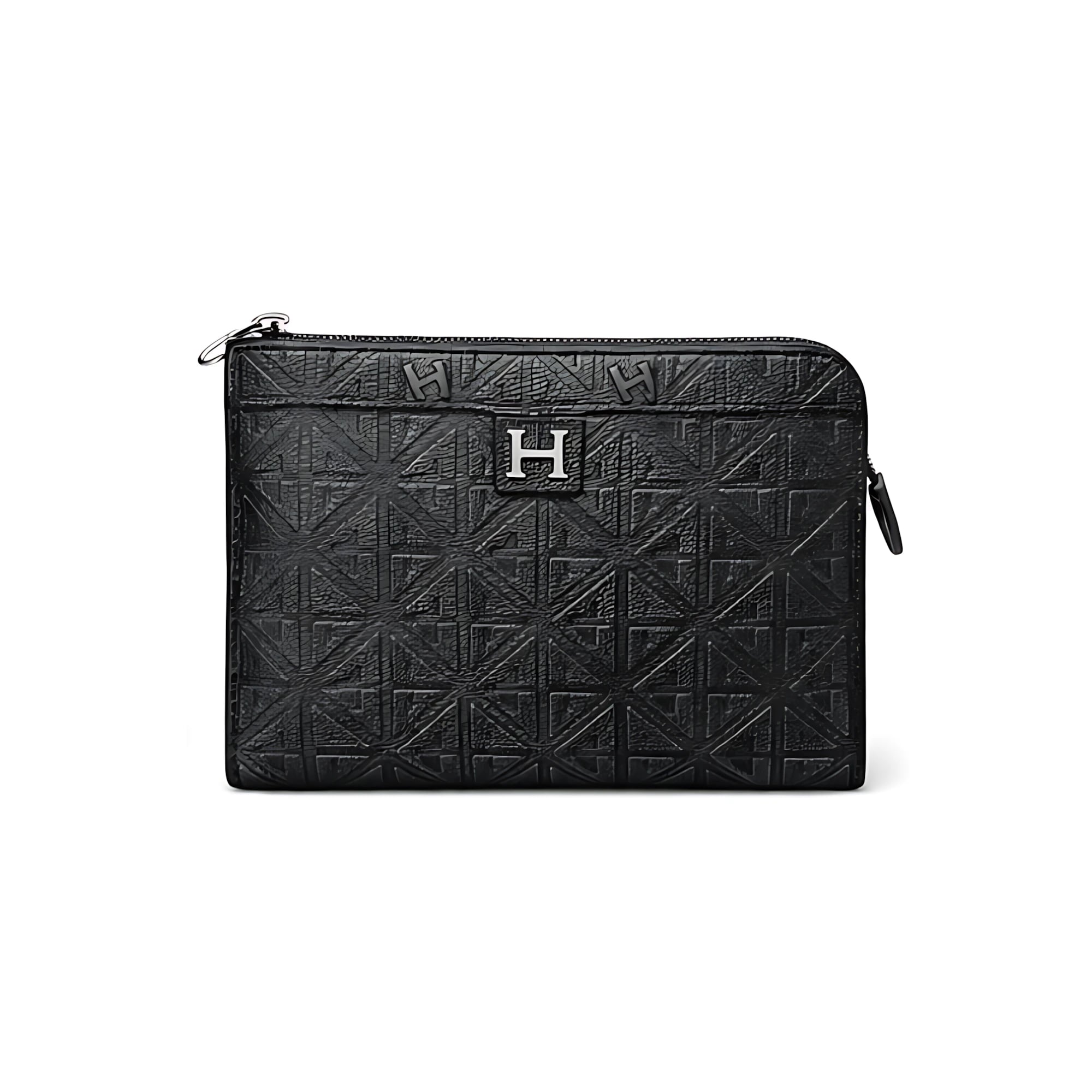 Hermès Bag | Black Embossed Pouch