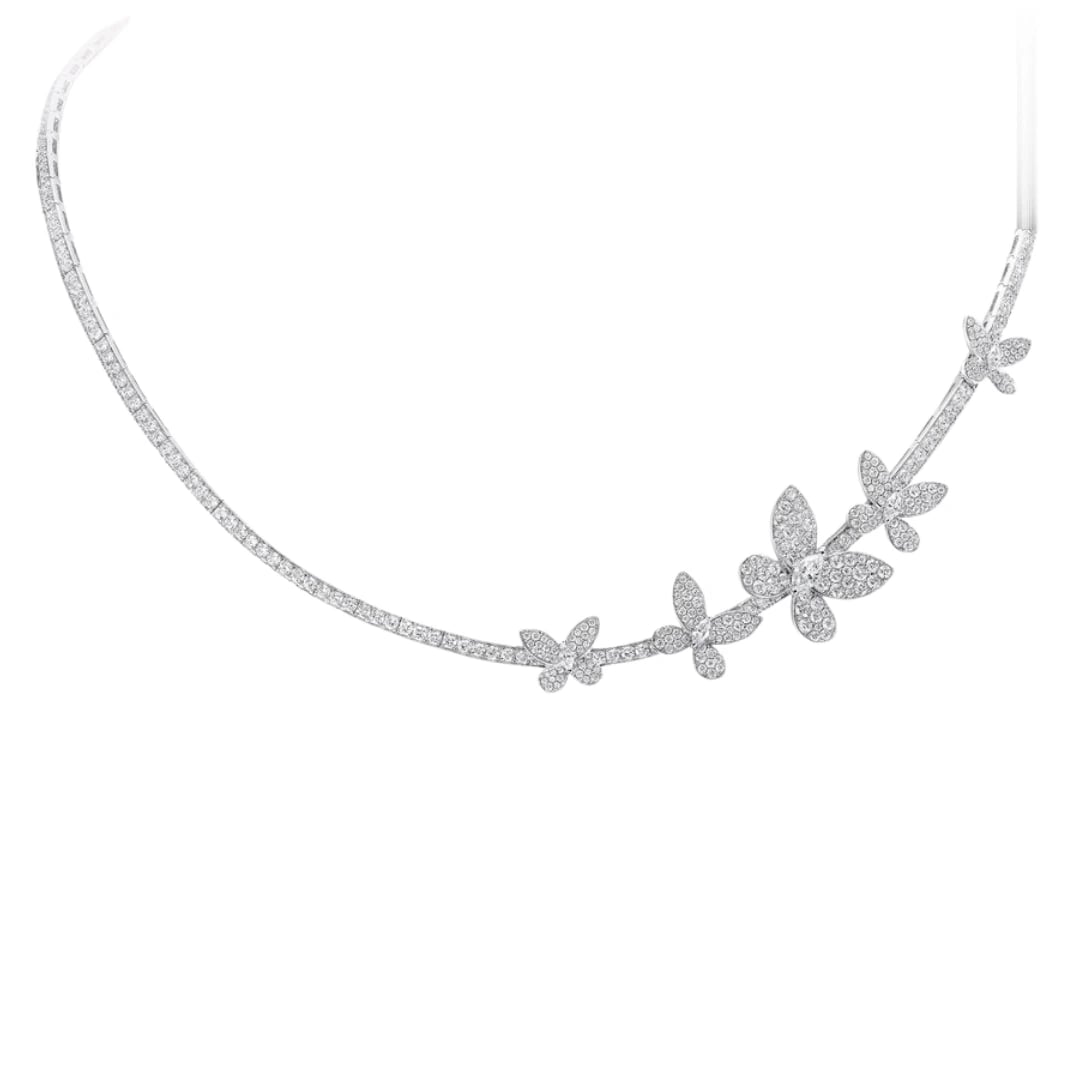 Graff Pavé Butterfly Set White/Silver