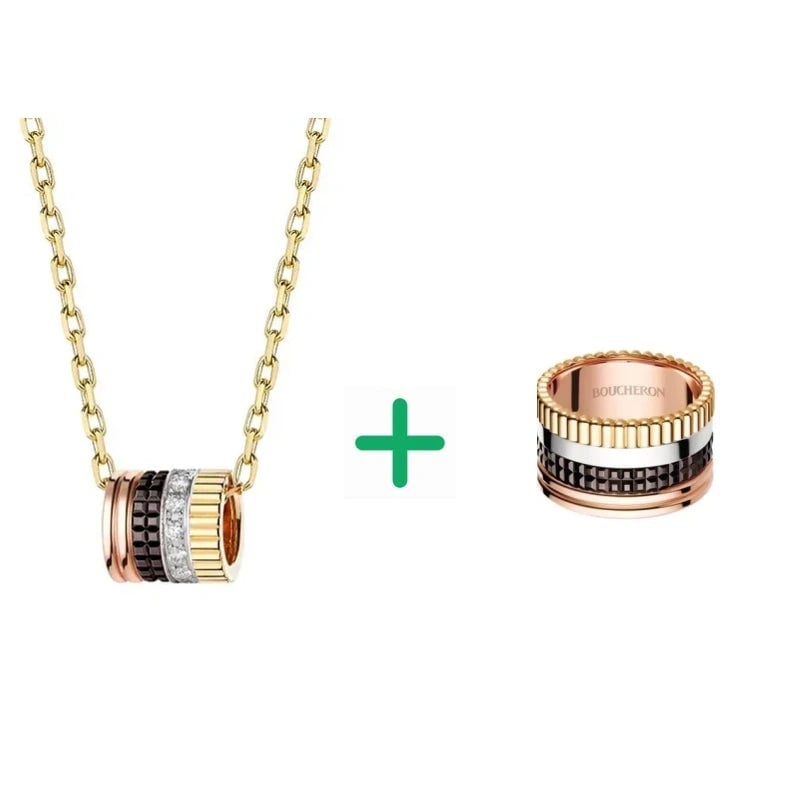 Boucheron Quatre Jewelry Set | Ring & Necklace