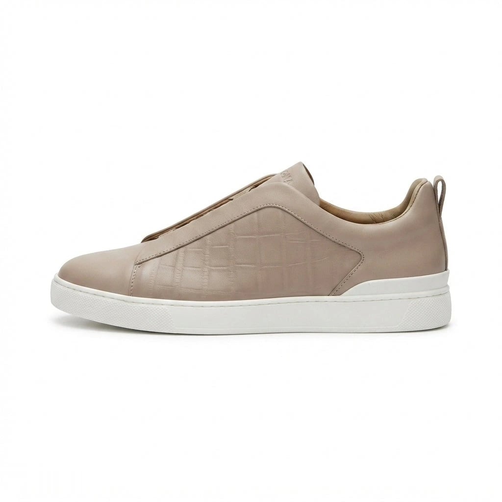 Zegna Footwear | Triple Stitch Beige (SH-ZEG-301-36)