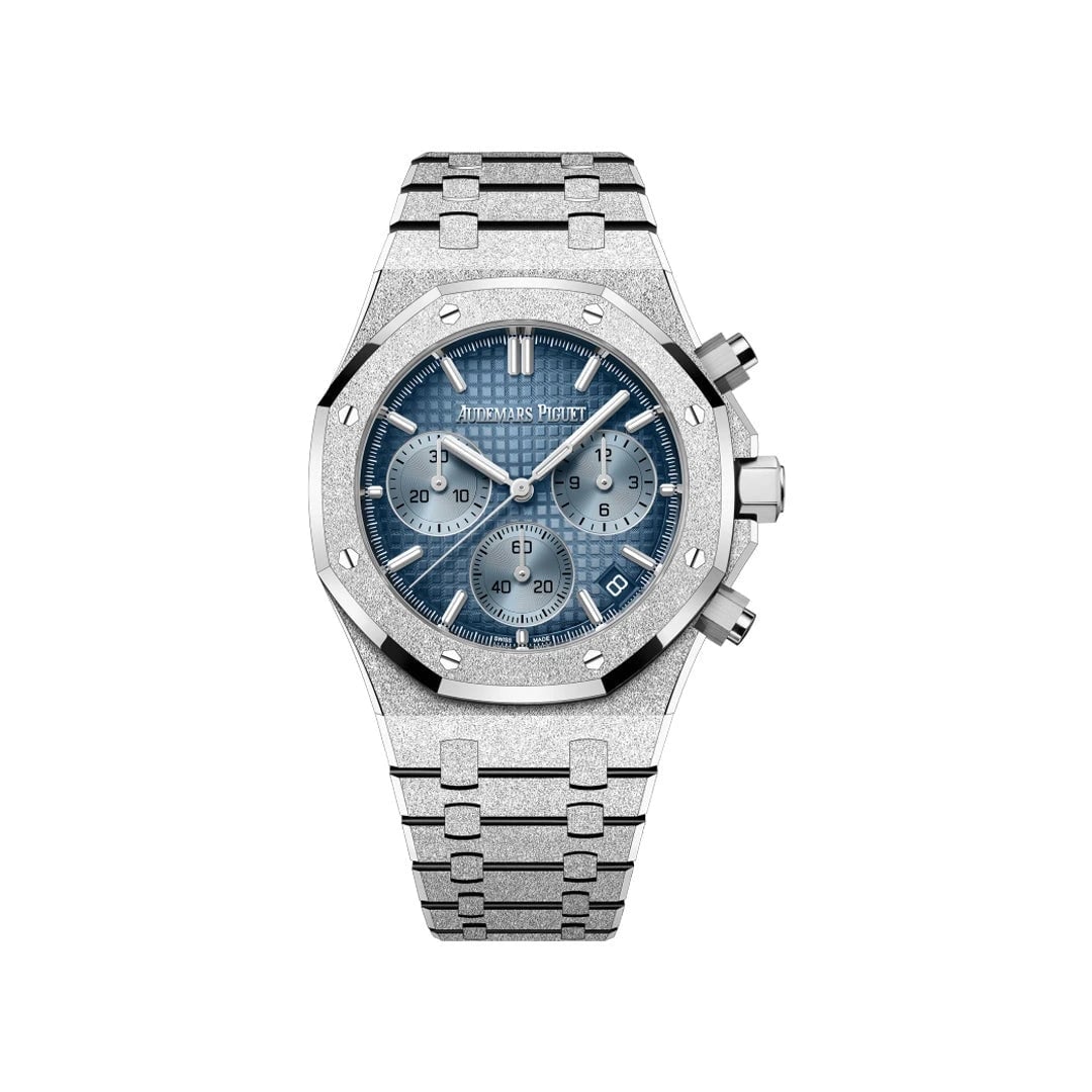 Audemars Piguet Royal Oak Frosted Blue Dial Watch