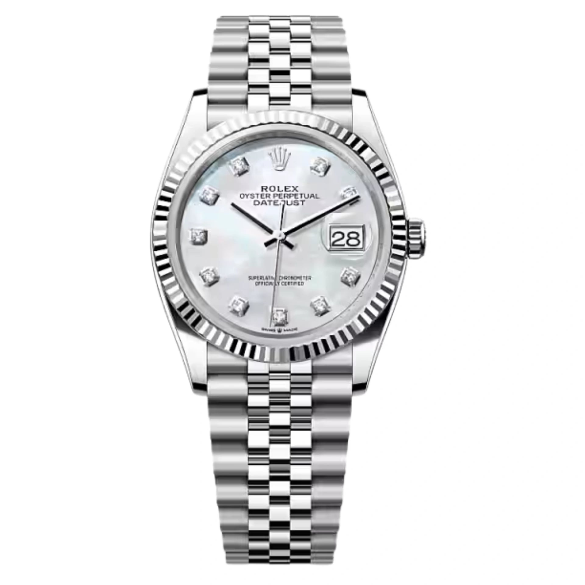 Rolex Lady-Datejust – Mother-of-Pearl Dial & Fluted Bezel