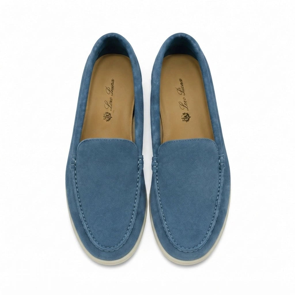 Loro Piana Footwear | Summer Walk Suede Blue (SH-LP-154-36)