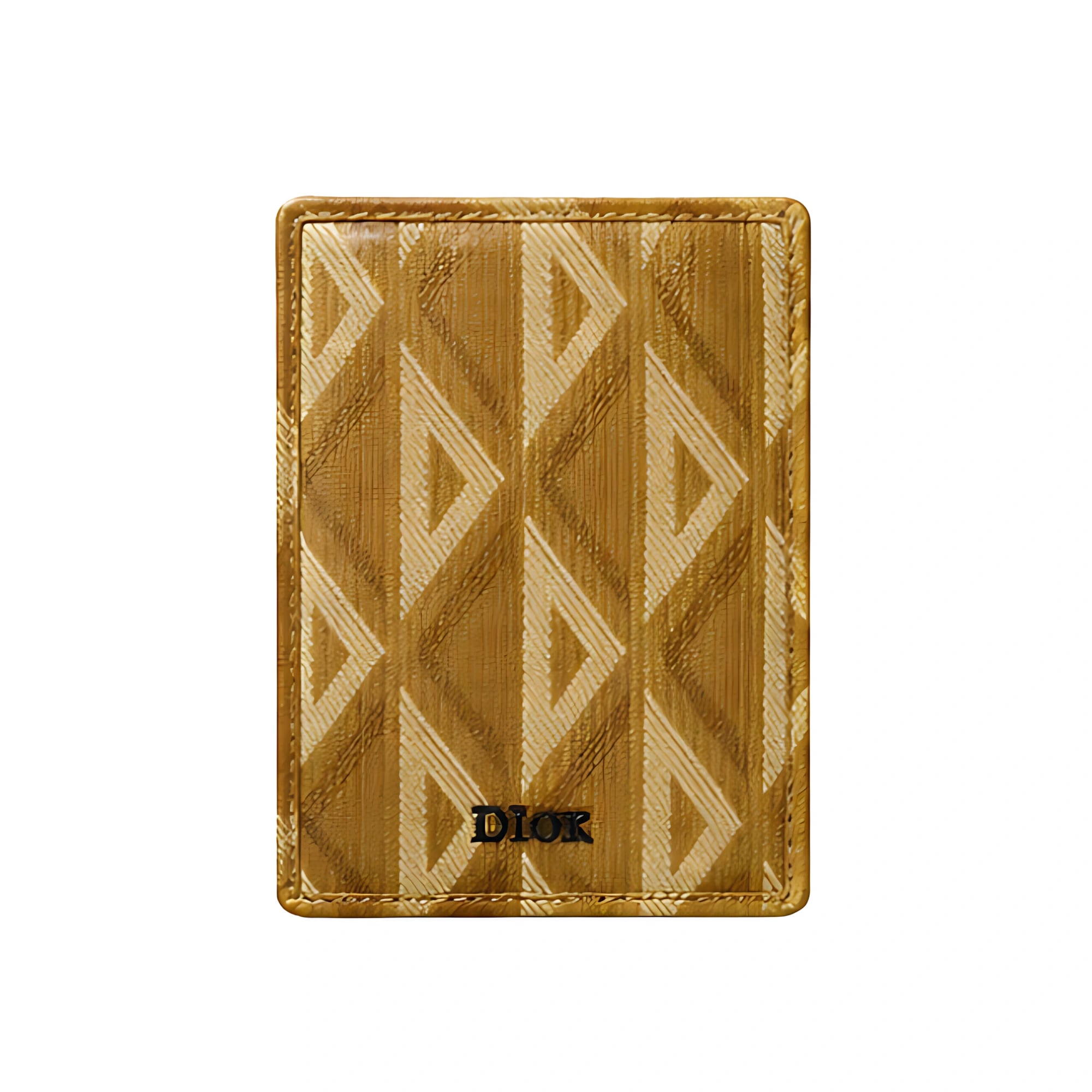 Dior Vertical Bi Fold Camel Card Holder