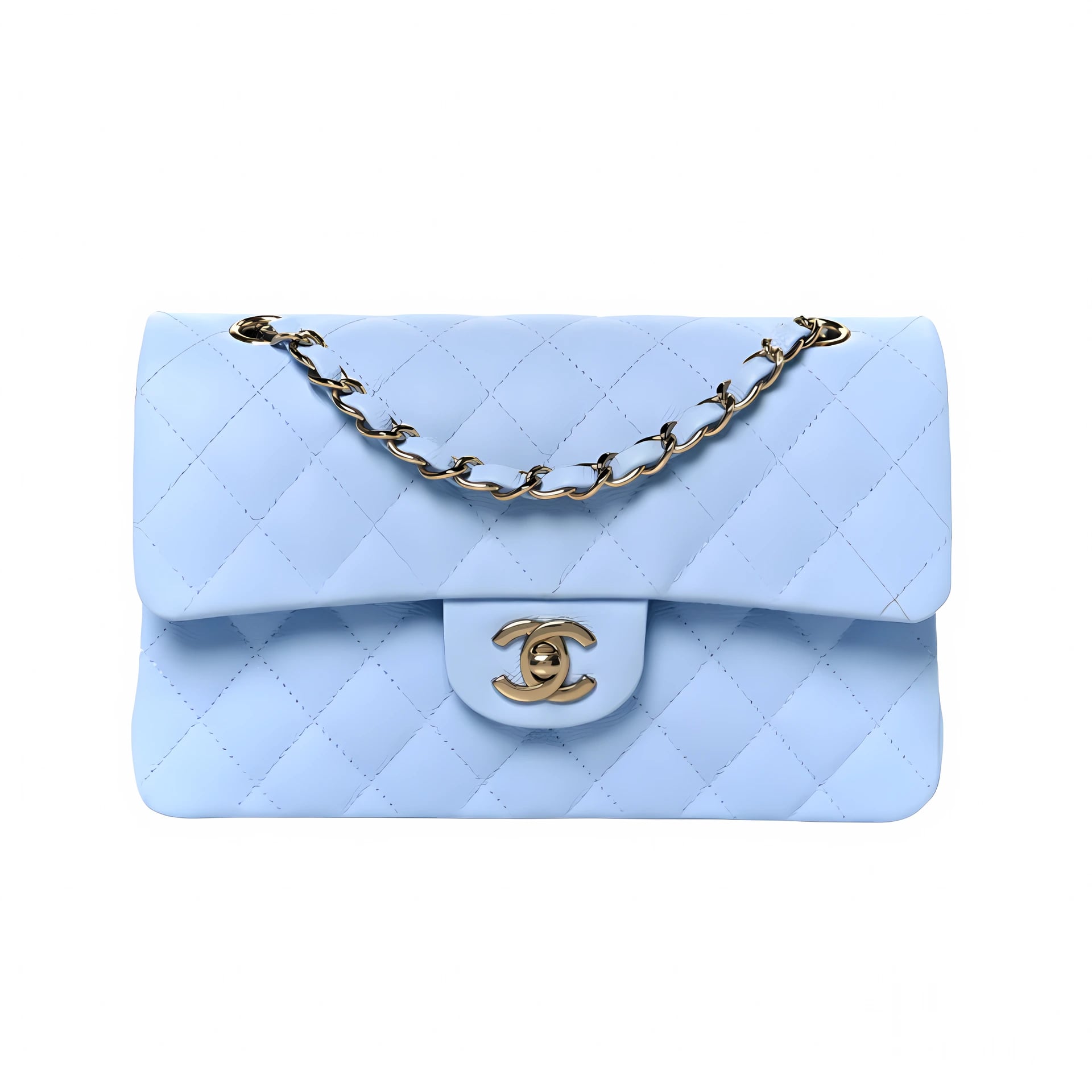 Chanel Classic Double Flap 20S Blue