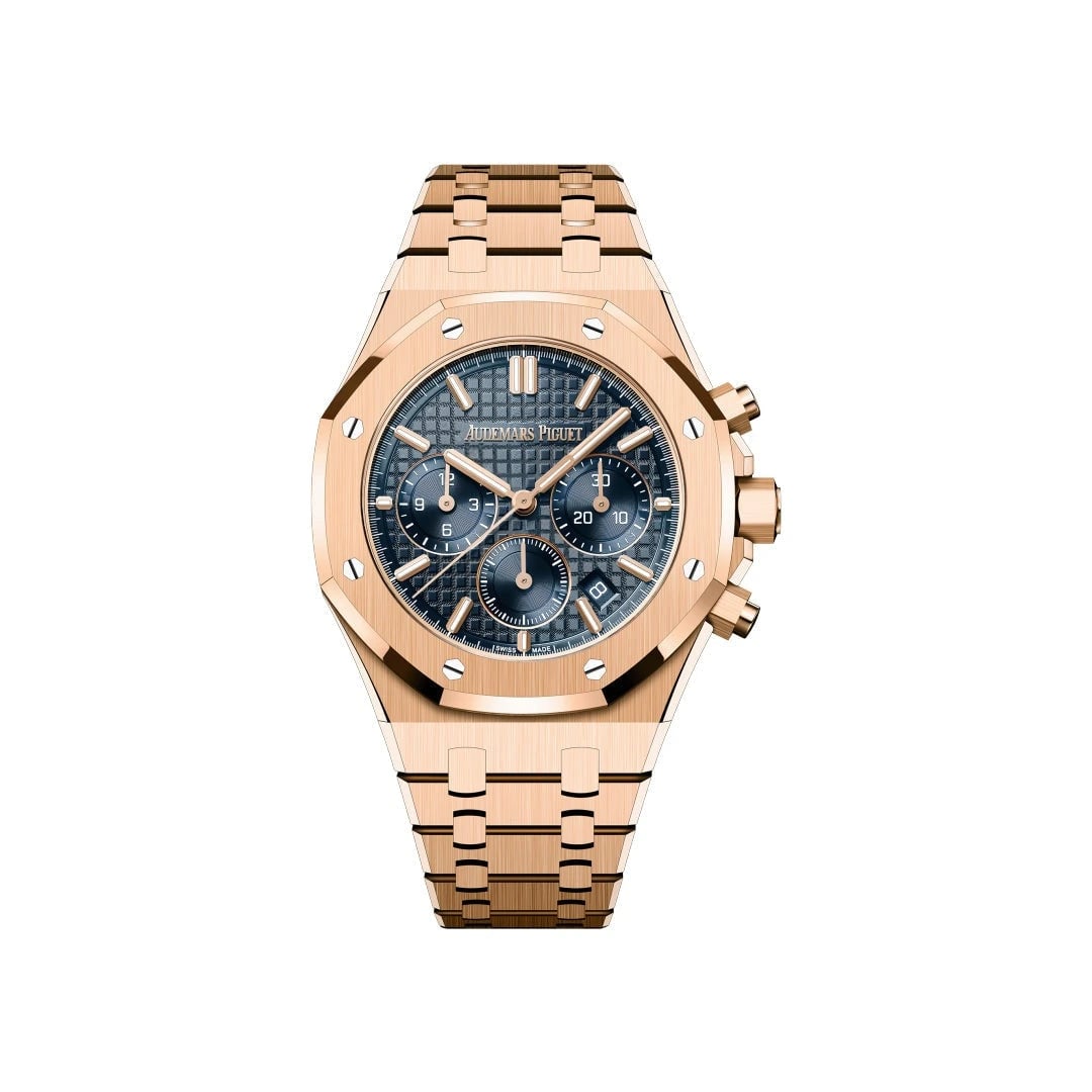 Audemars Piguet Royal Oak Rose Gold Blue Dial Watch - 267150or 1356or 01