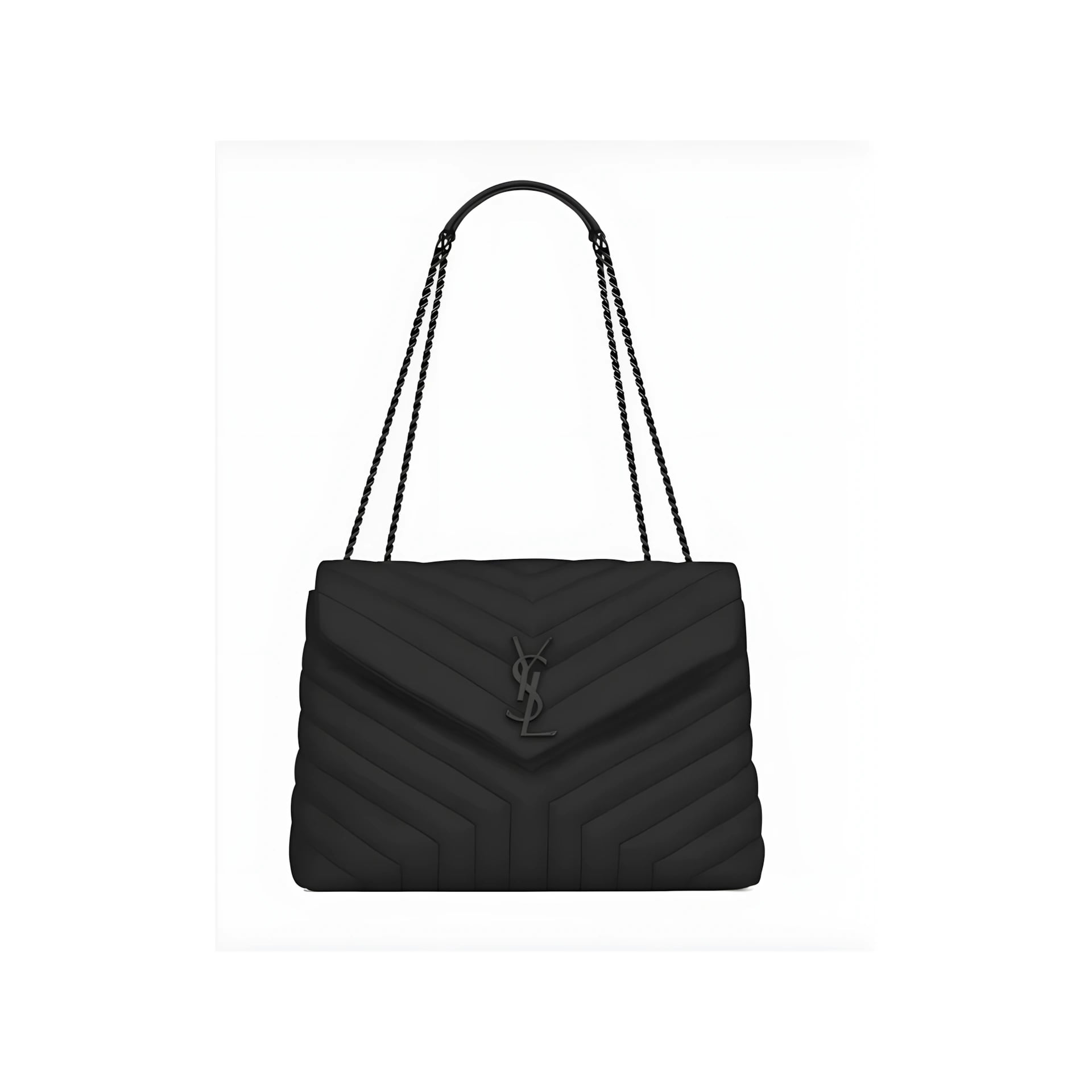 Saint Laurent Loulou Grey Black