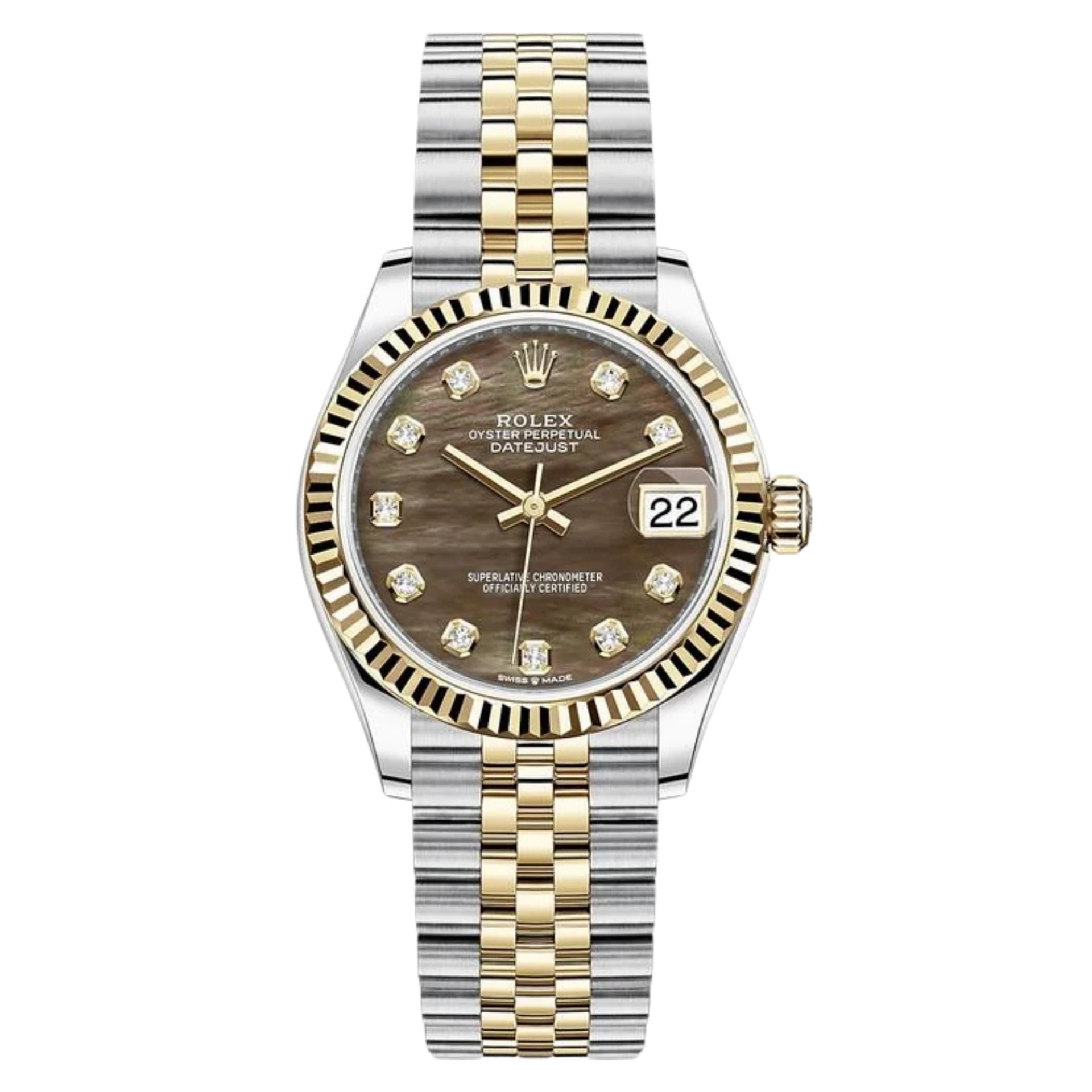 Rolex Lady-Datejust – Two Tone & Dark Grey Dial
