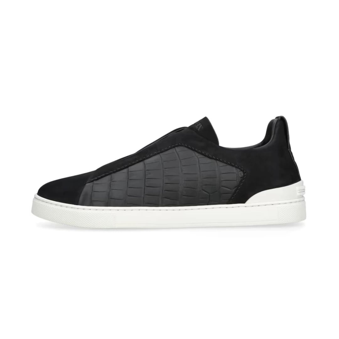 Zegna Sneakers | Triple Stitch Black