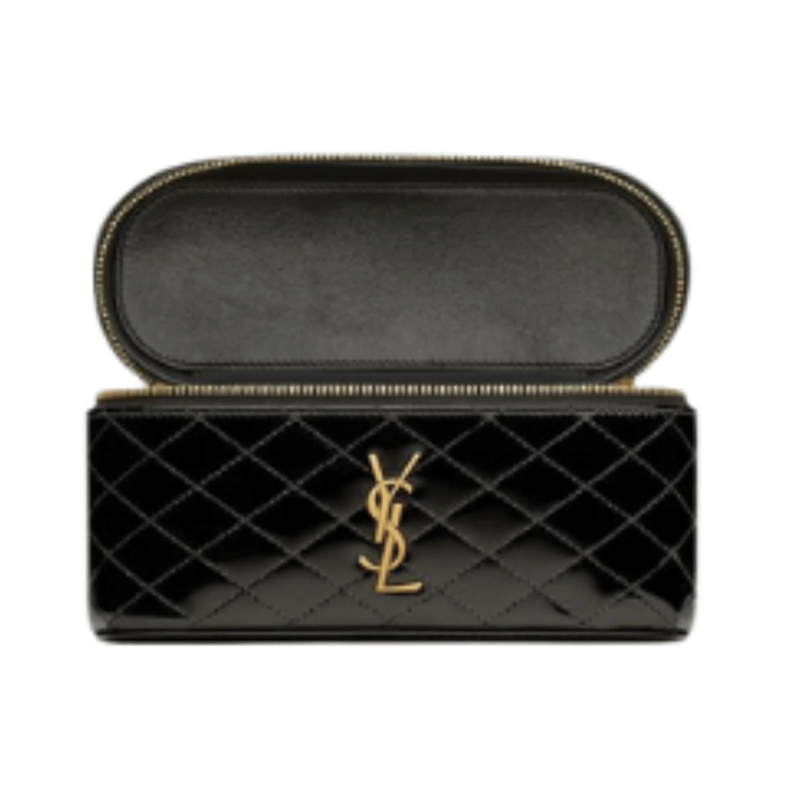 Saint Laurent Gaby Vanity Bag - Black Patent Leather
