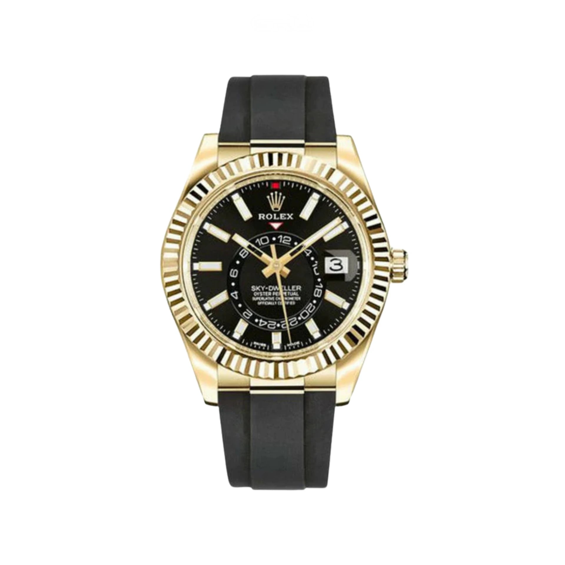 Rolex Sky-Dweller – Black Dial Yellow Bezel