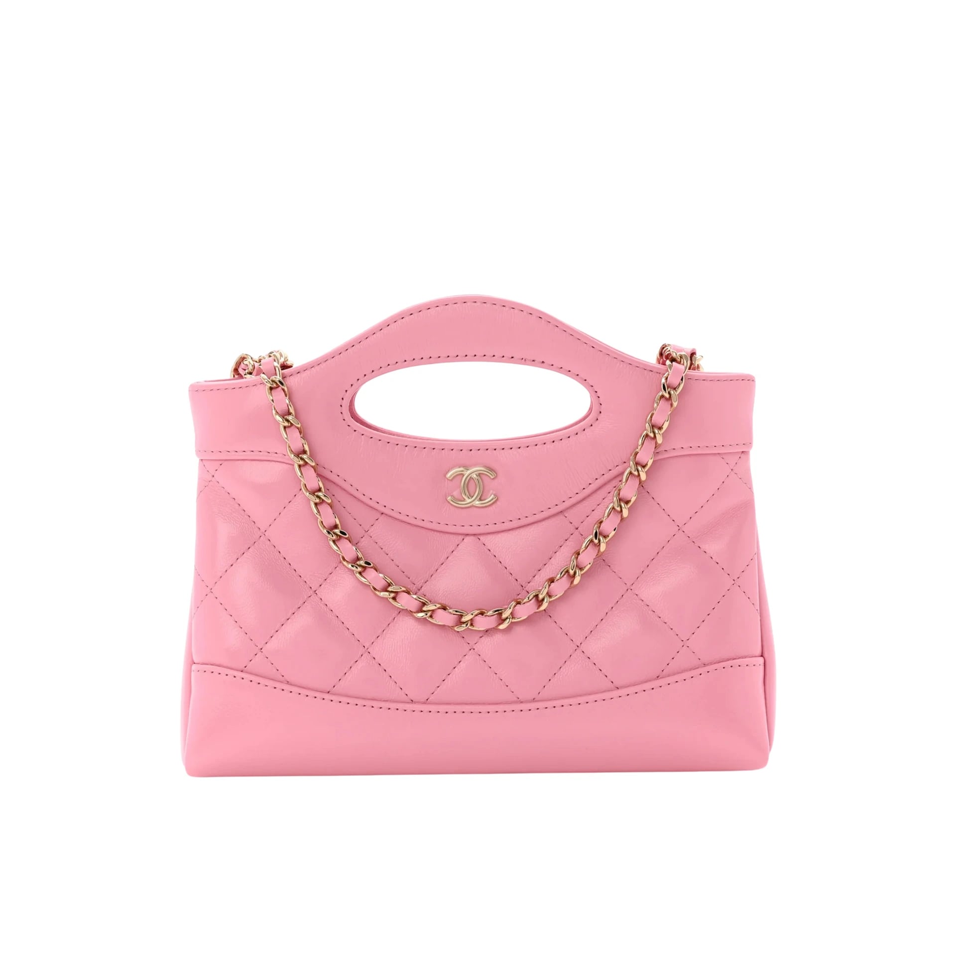 Chanel 31 Nano Pink Leather Bag
