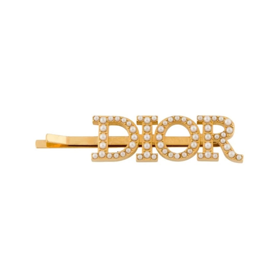 Dior Hairclip Metal Beads Logo Jewelry