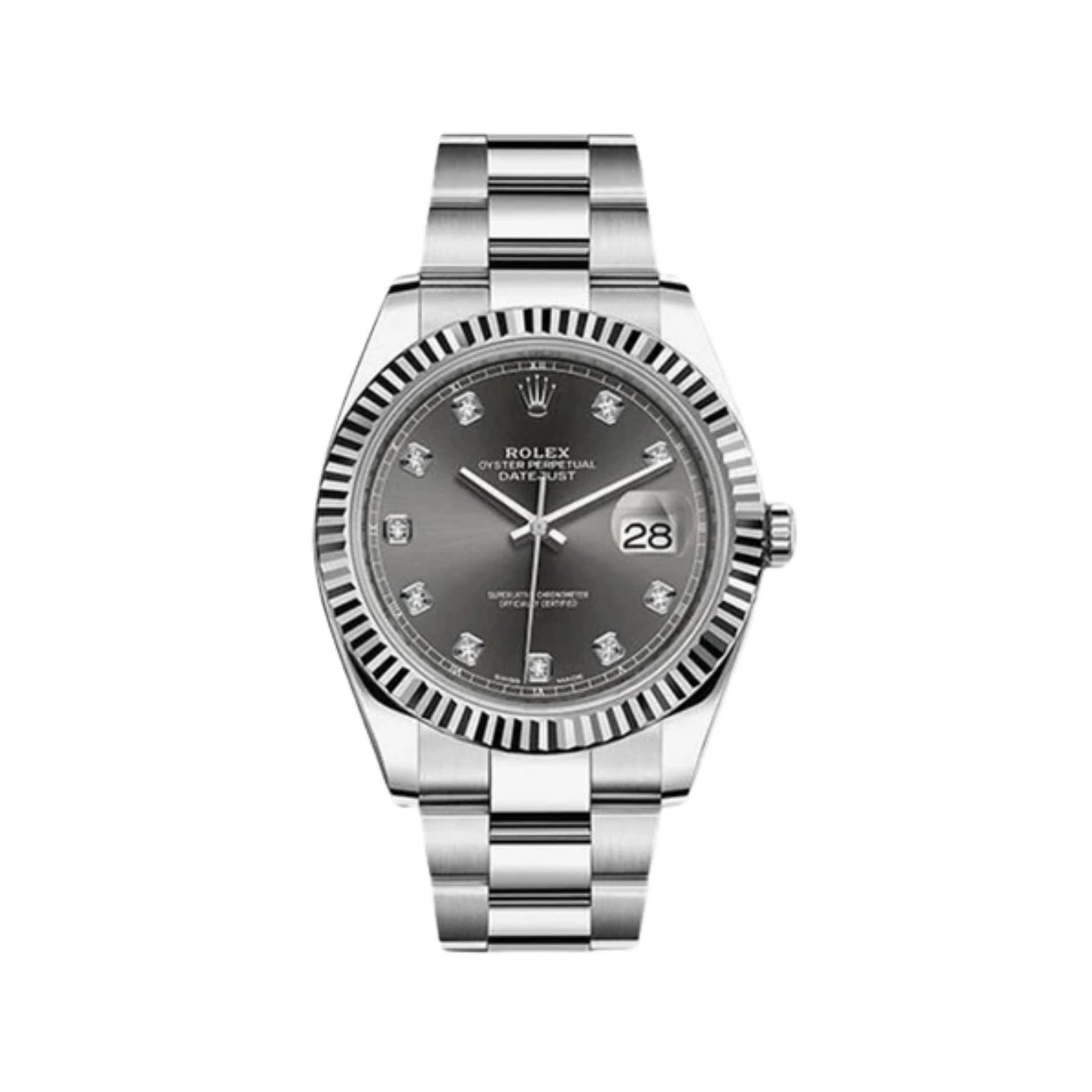 Rolex Datejust – Dark Rhodium Diamond Dial
