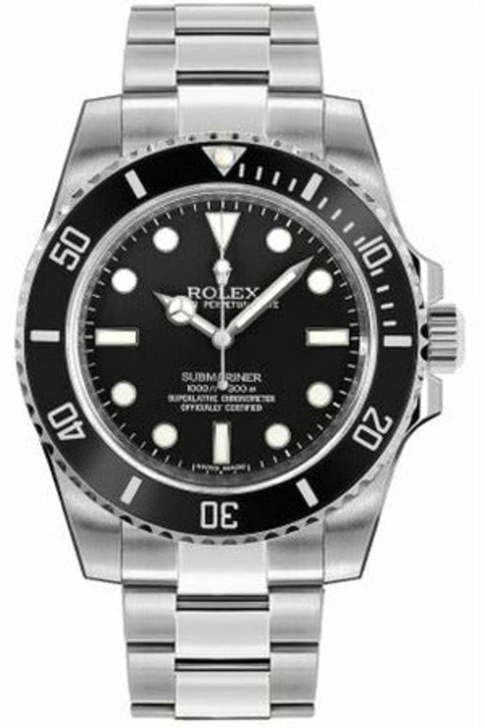 Rolex Submariner Black Dial Silver