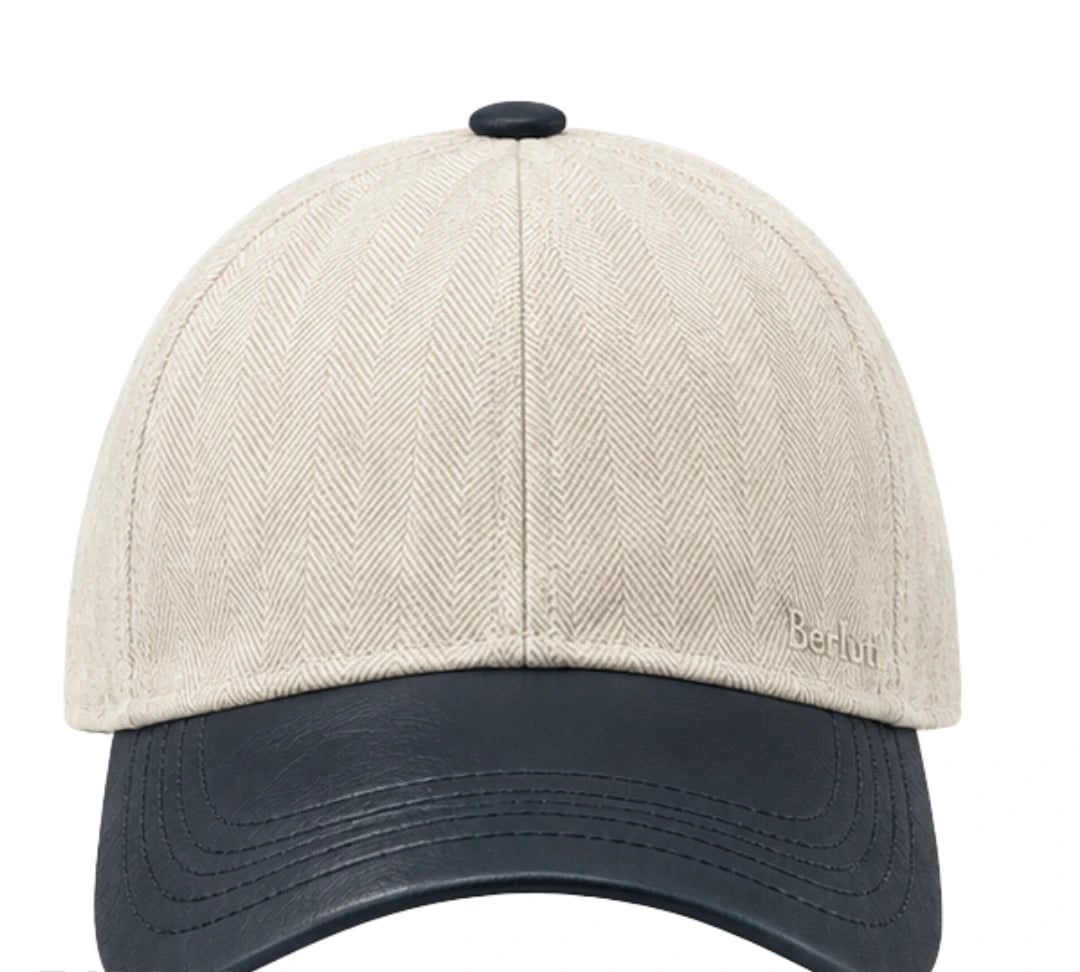Berluti Cap | Leather Visor Off White