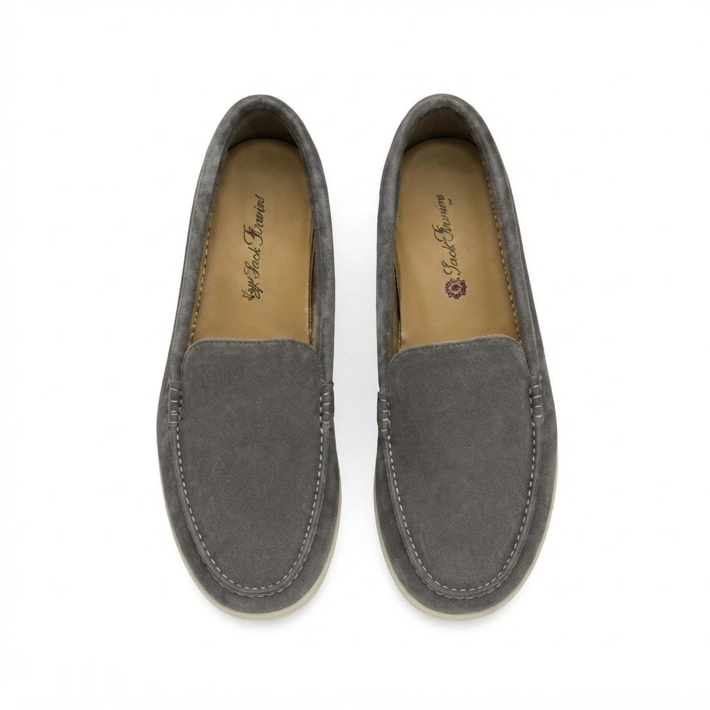 Loro Piana Footwear | Summer Walk Suede Grey (SH-LP-157-36)