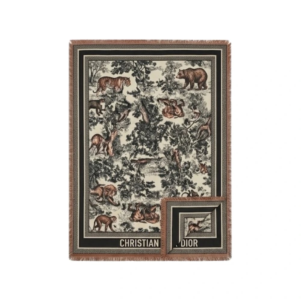 Dior Toile De Jouy Black/Ivory Scarf