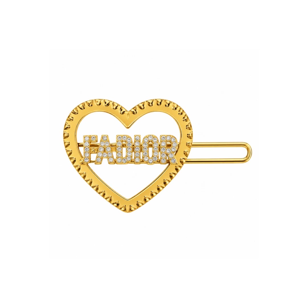 Dior Hairclip Heart Jewelry