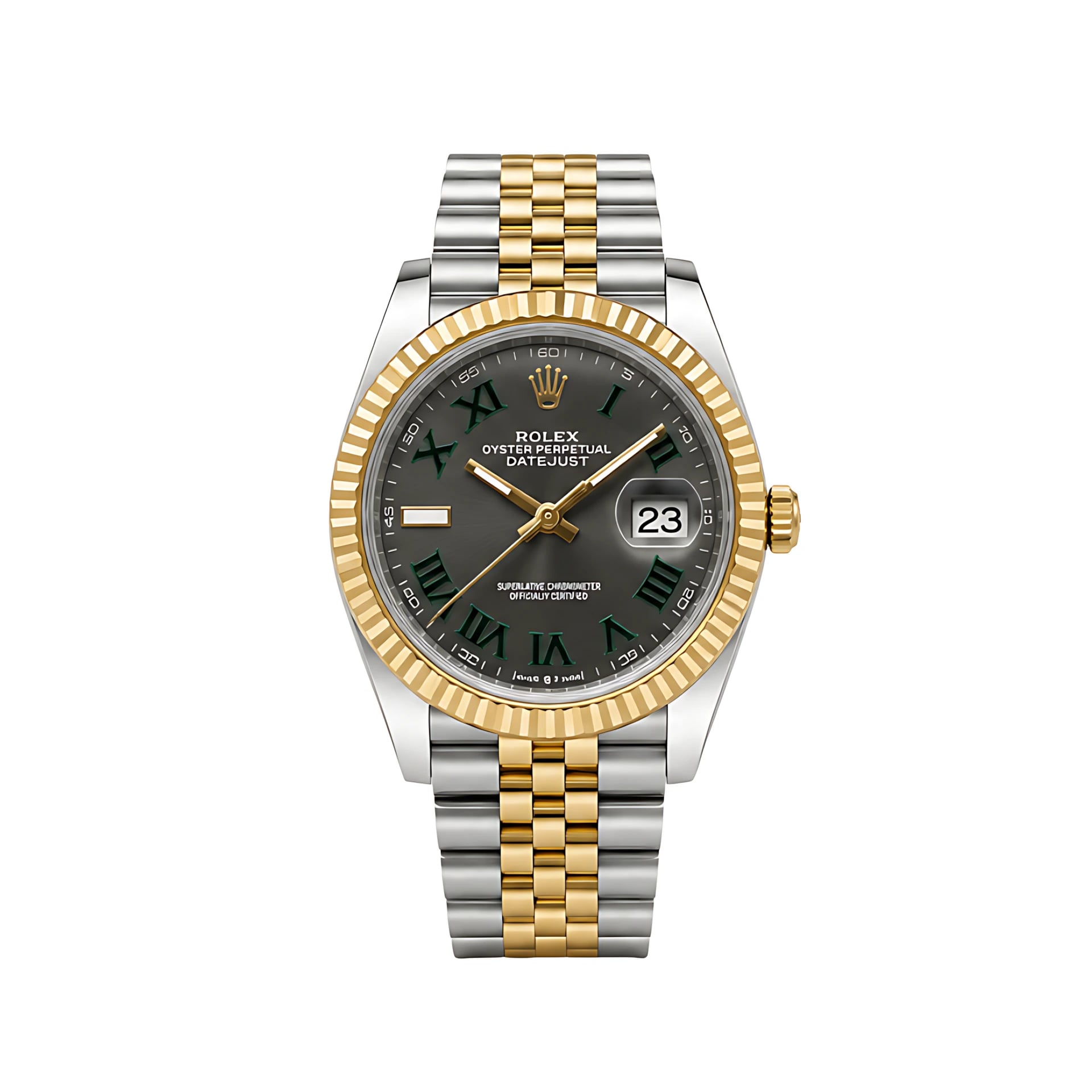 Rolex Datejust – Wimbledon Dial Two Tone Silver Gold
