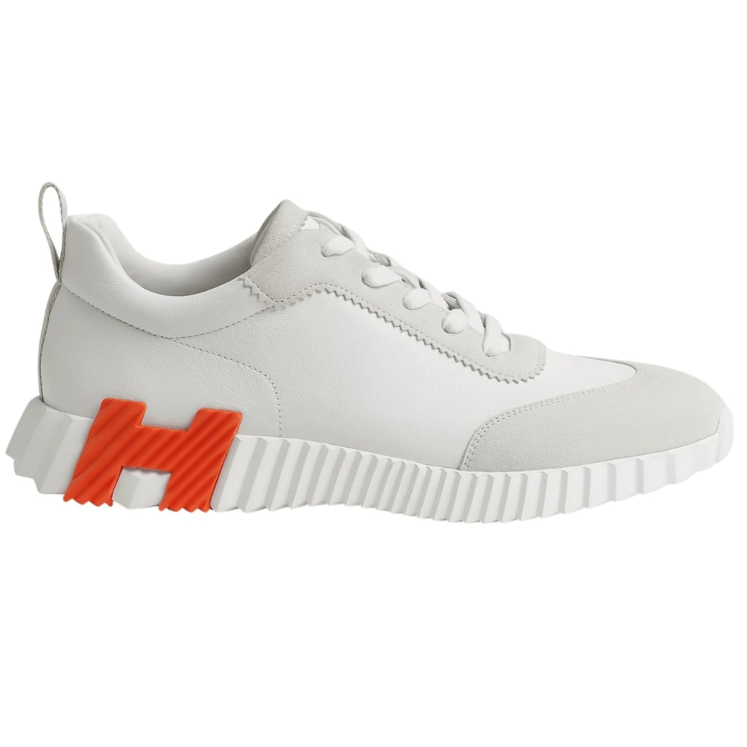 Hermès Footwear | Bouncing H Suede White