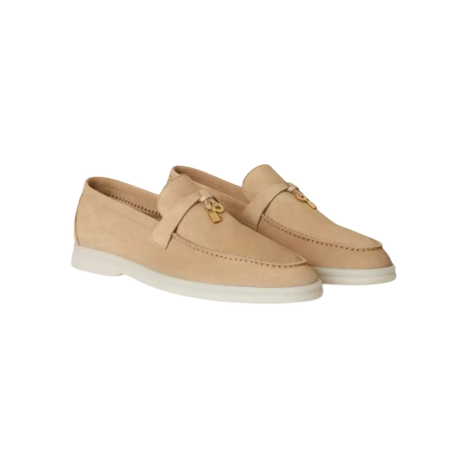 Loro Piana Summer Charms Loafers – Sandstone