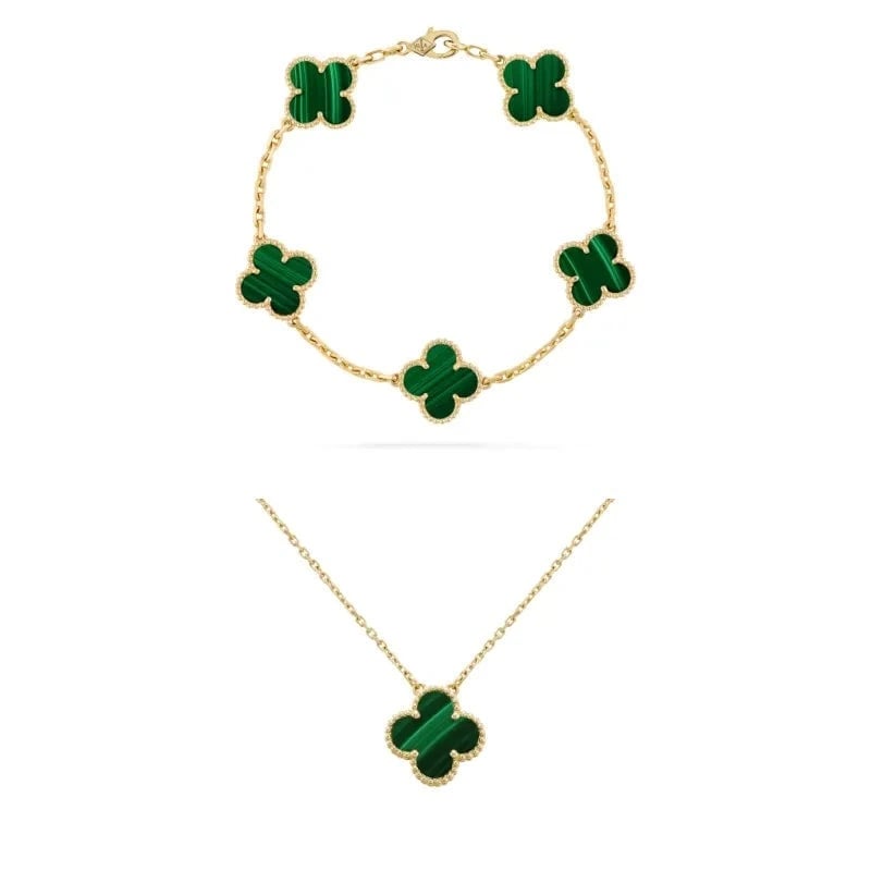 Van Cleef Alhambra Set | Bracelet & Necklace