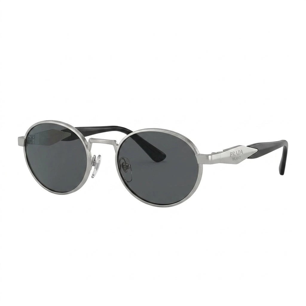 Prada Sunglasses Silver-Tone – Dark Grey Lenses