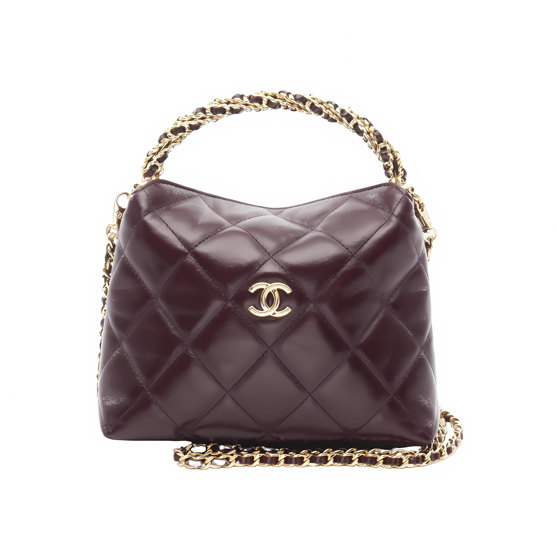 Chanel 25S Coco Crush Handle Caviar Red Lghw