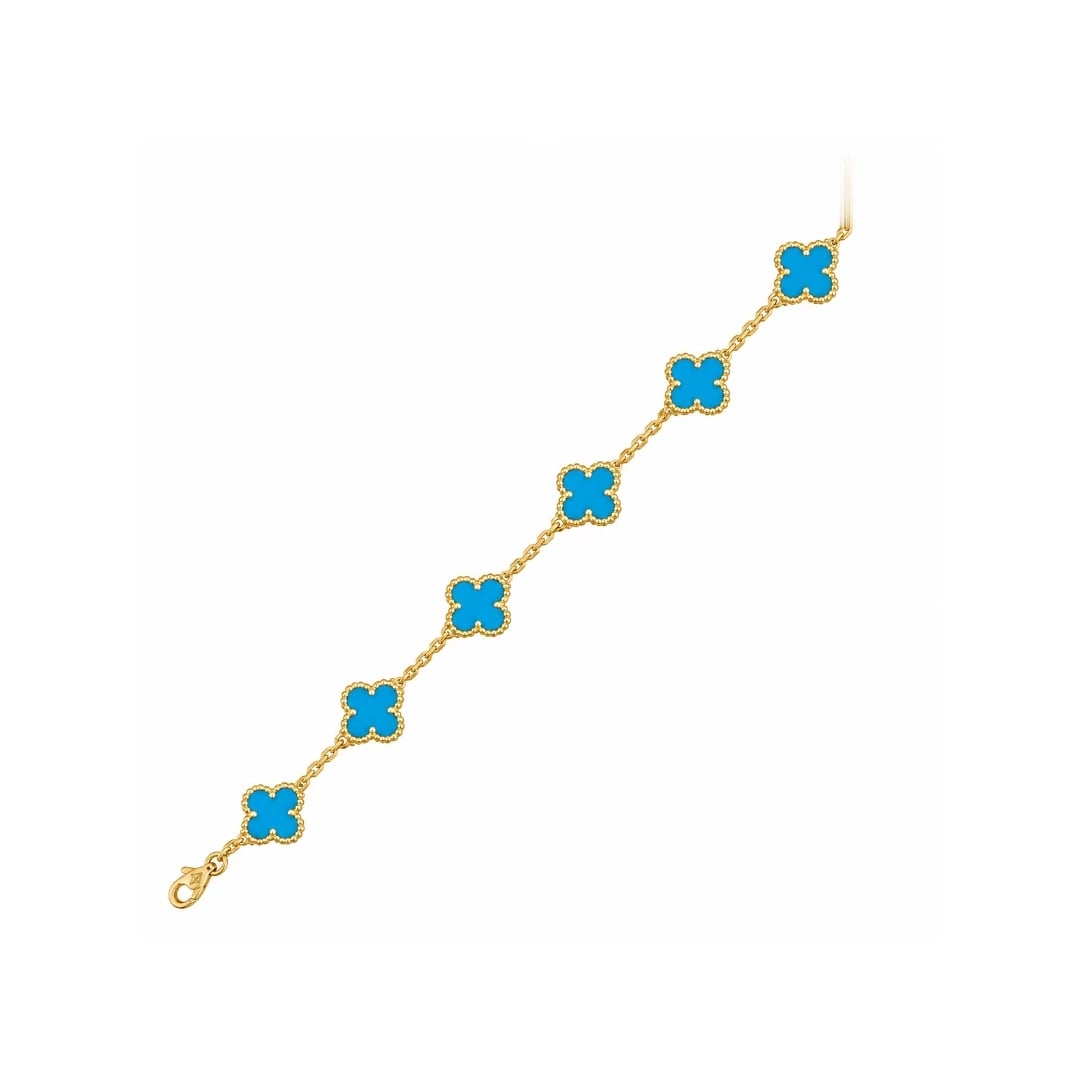 Van Cleef Motif Turqouise Bracelet