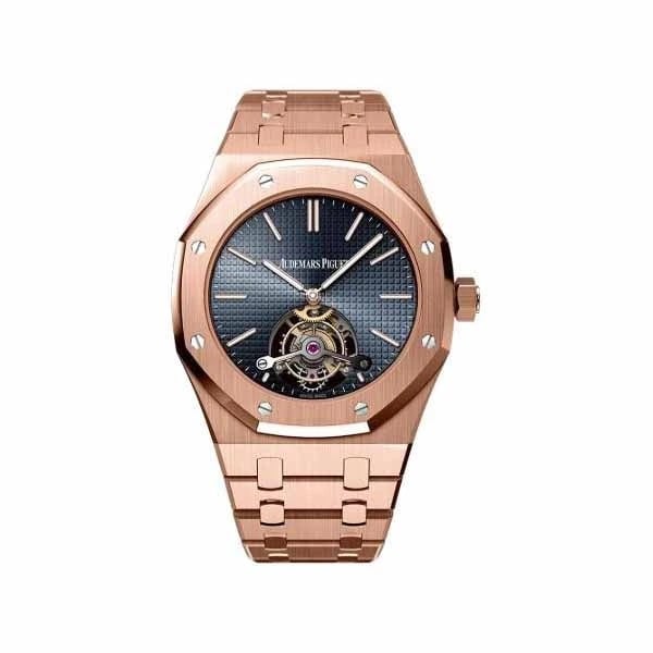 Audemars Piguet Royal Oak – Flying Tourbillon Pink Gold Smoked Blue Dial