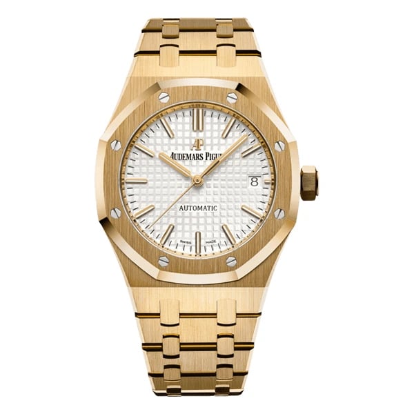 Audemars Piguet Royal Oak Selfwinding Yellow Gold Silver Dial Watch