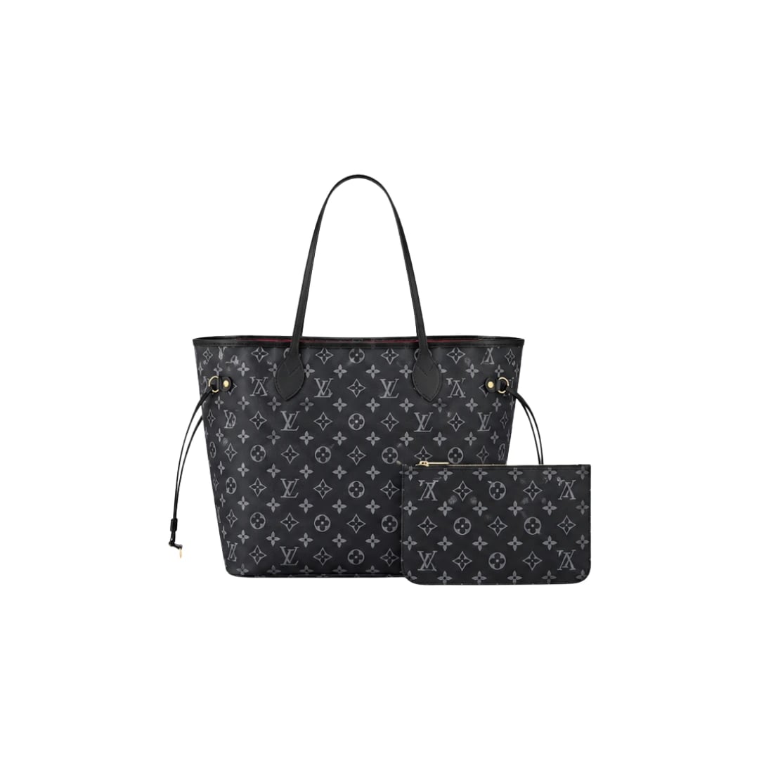 Louis Vuitton Neverfull Tote Black &