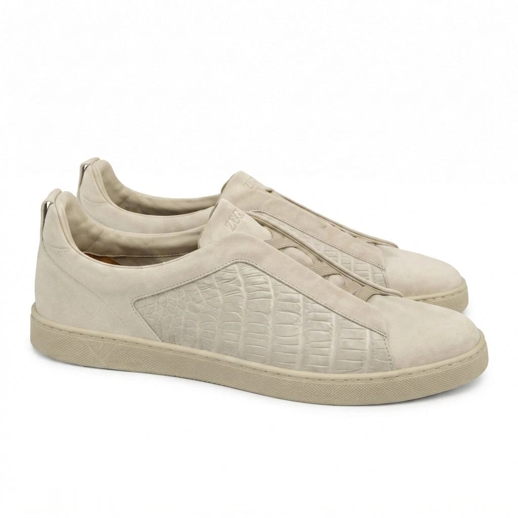 Zegna Footwear | Triple Stitch Cream