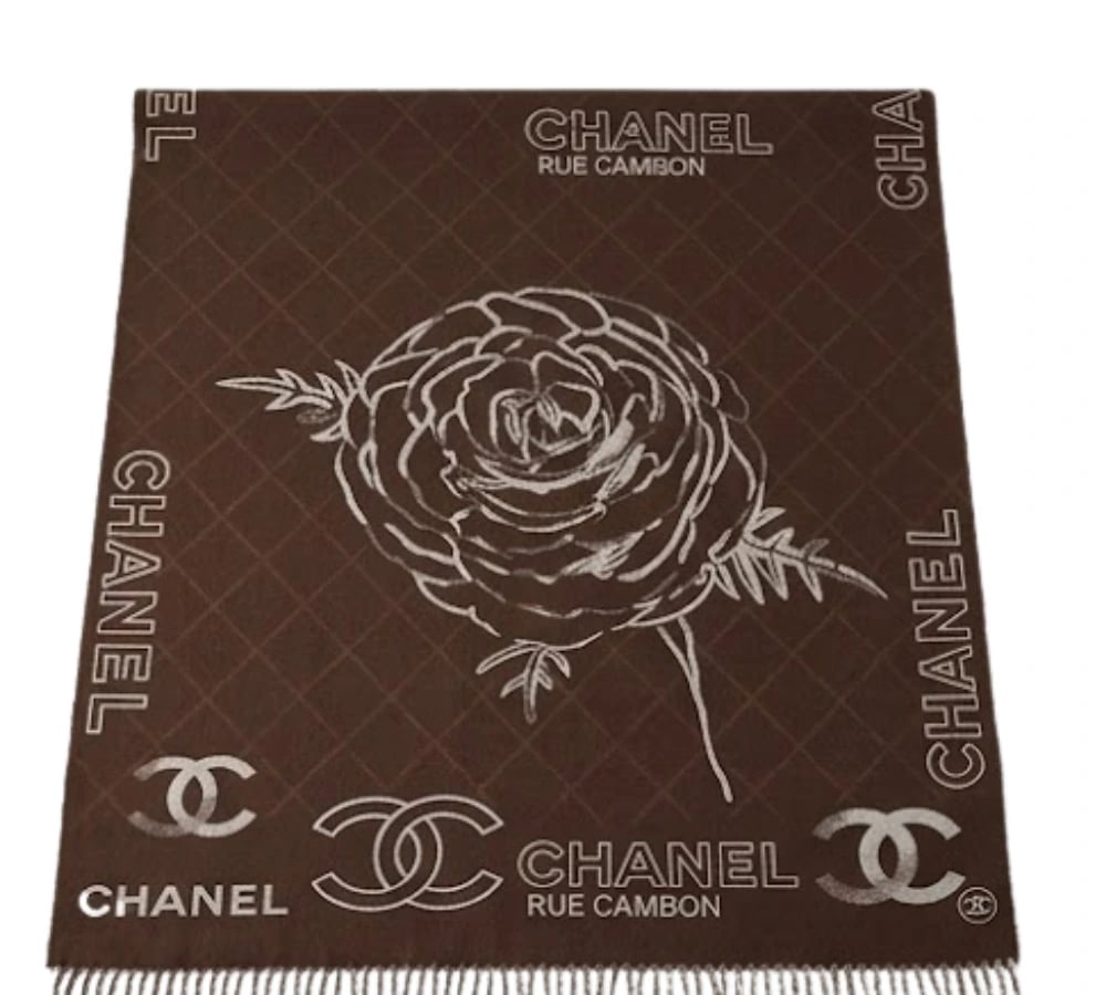 Chanel CC Camellia Scarf