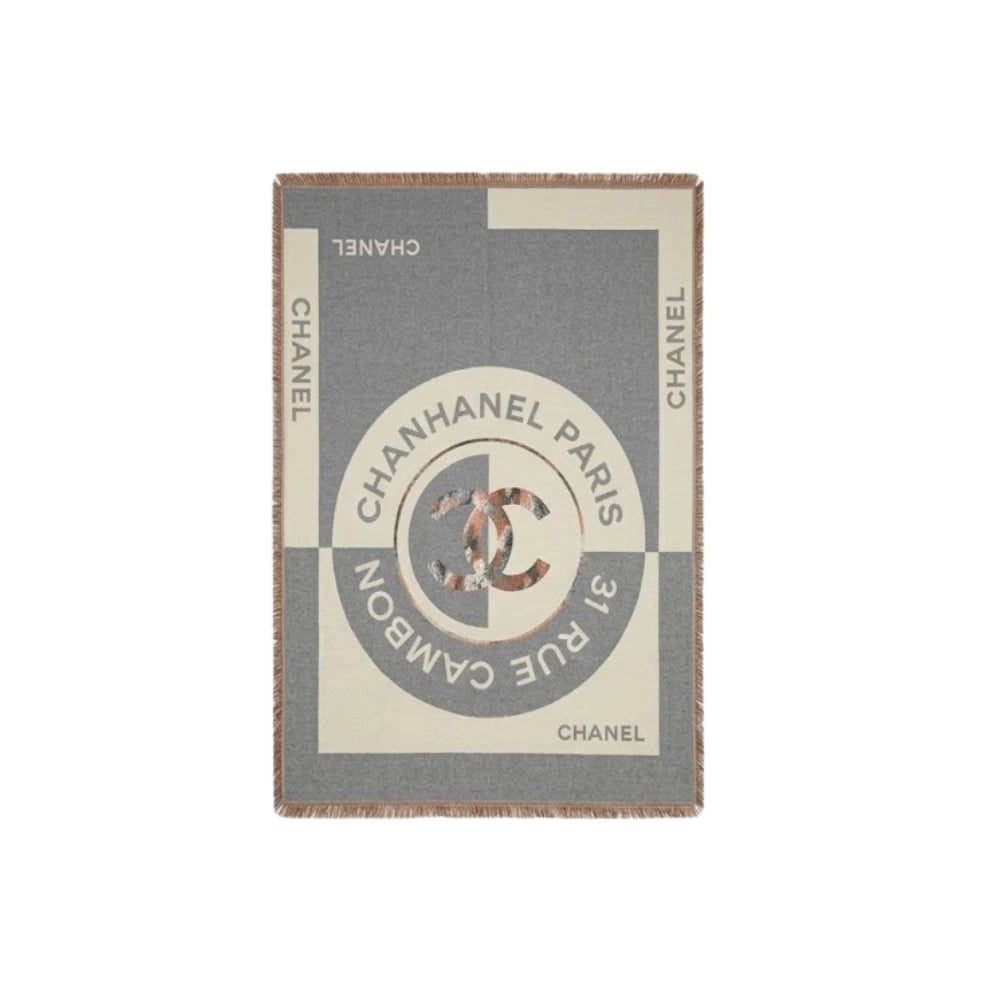 Chanel CC 31 Rue Grey Scarf