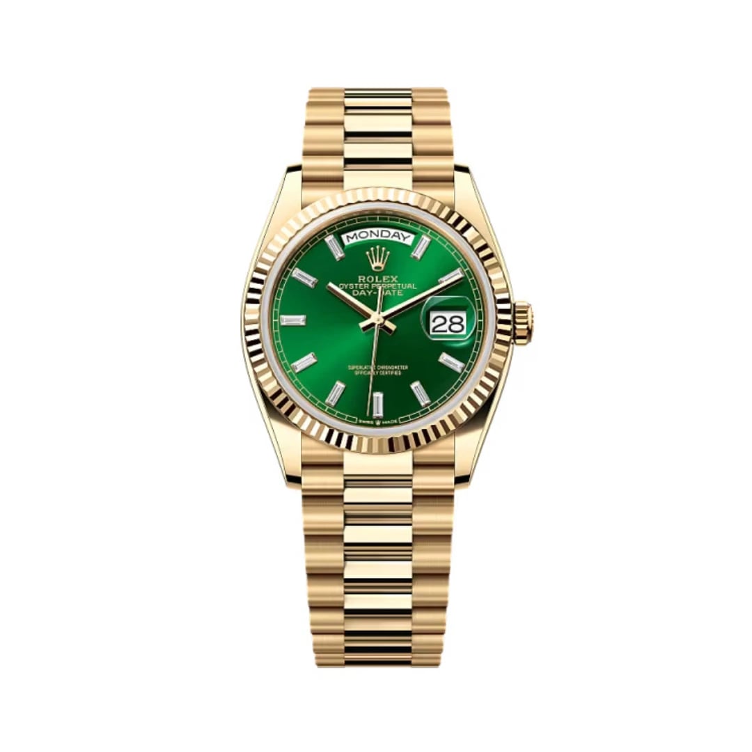 Rolex Day-Date – Green Dial Yellow