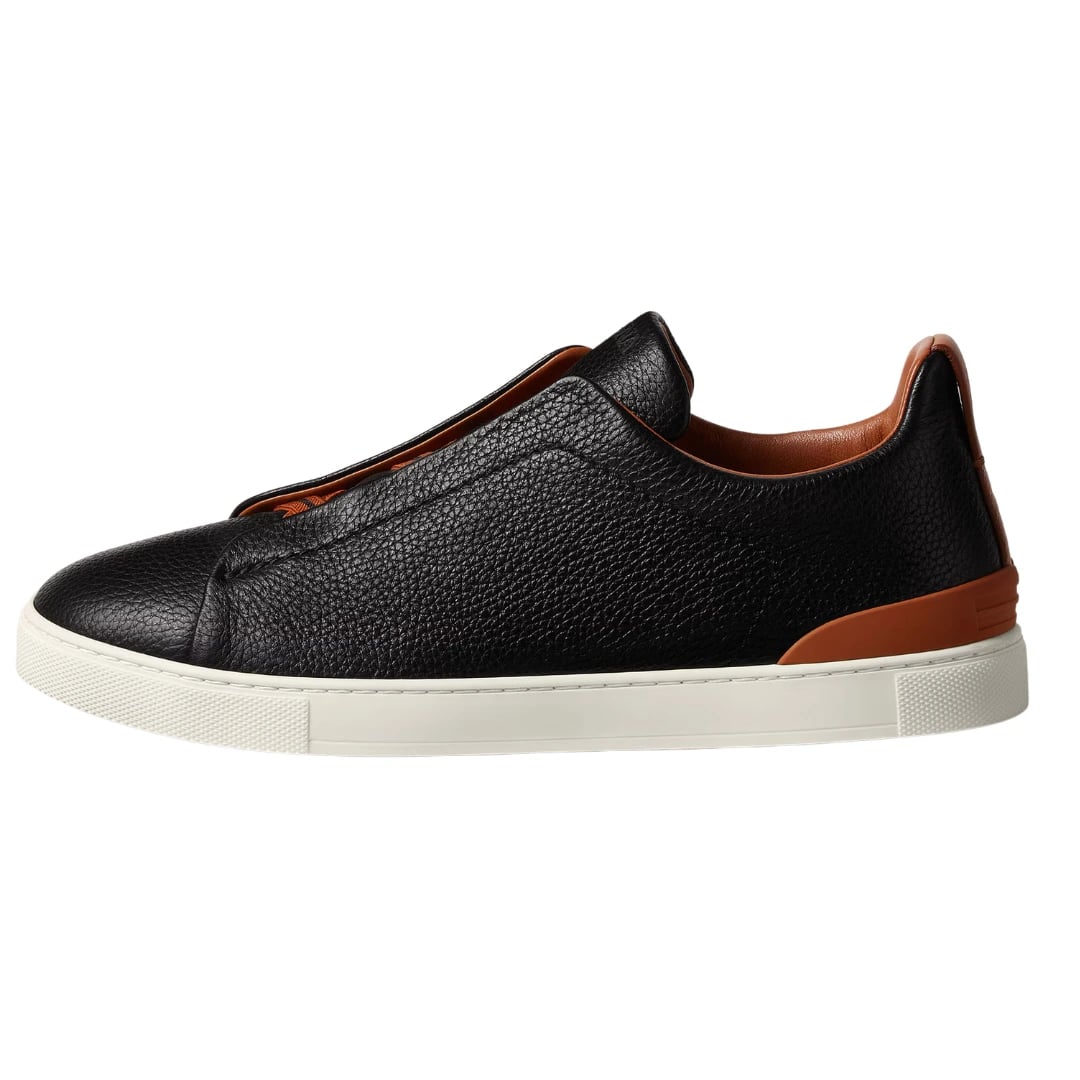 Zegna Sneakers | Triple Stitch Black (SH-ZEG-046-36)