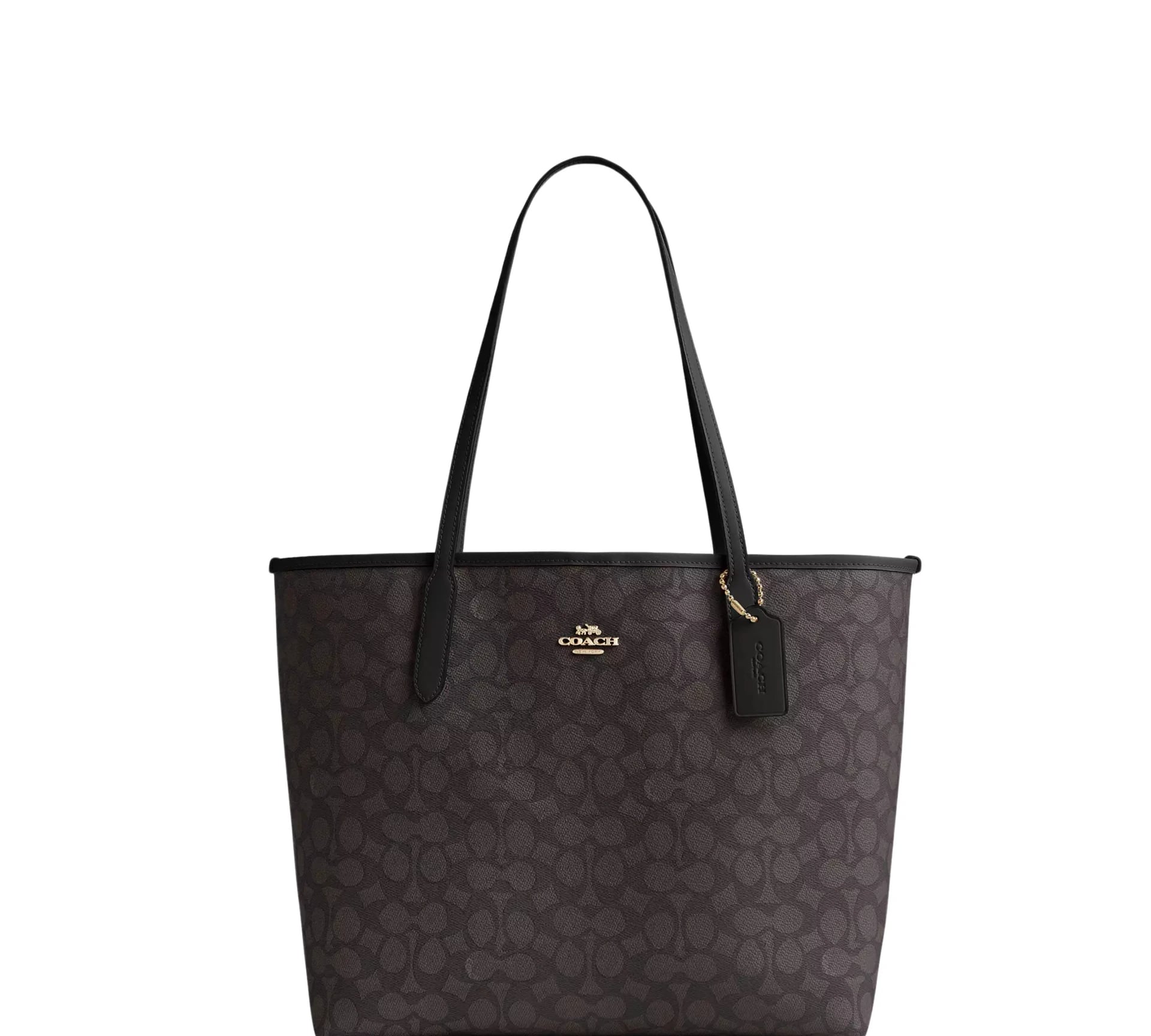 Coach City Zip Tote Signature Canvas